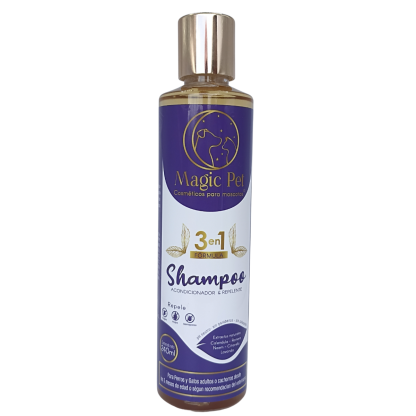 Shampoo todo en uno con repelentes de pulgas y garrapatas