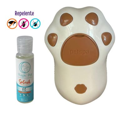 Kit Cepillo  Vaporizador Salvavidas Antipulgas para Gatos y Perros - Imagen 2
